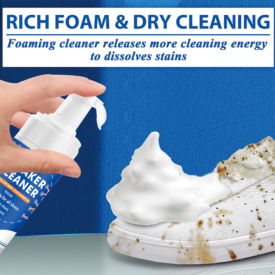 Sneaker Care Clean - 100ml White Shoe Cleaner No-wash Dry