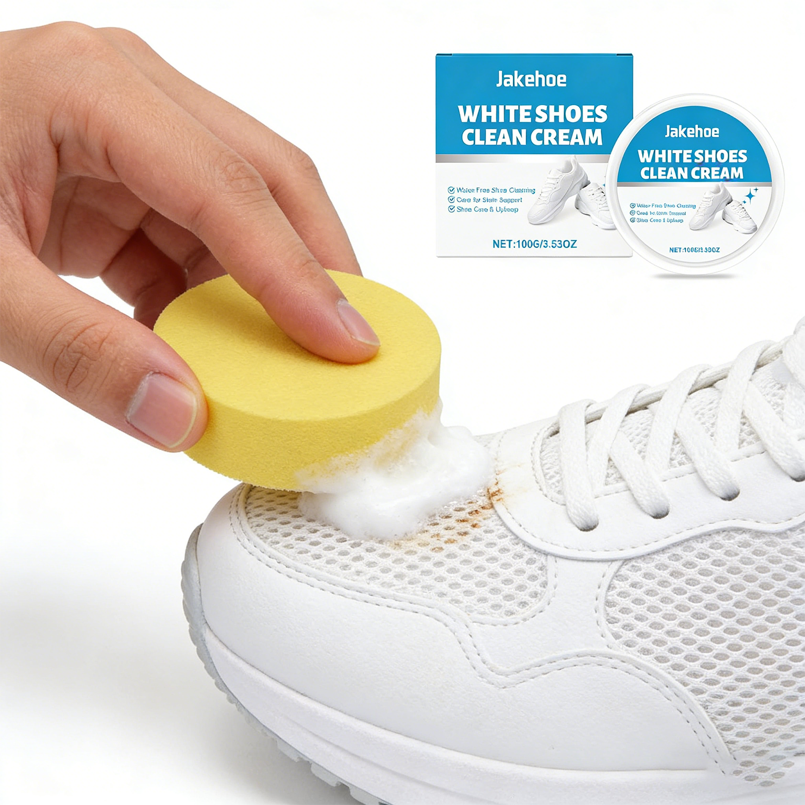 Sneaker Care Clean - White Shoe Cleaner Cream Sneaker Stain