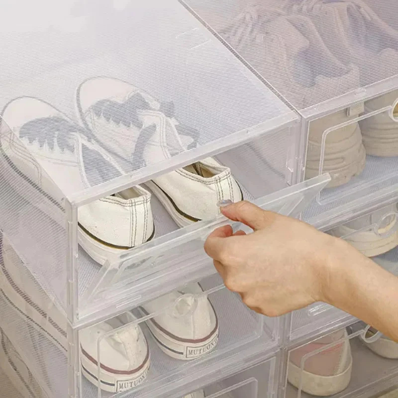 6Pcs Foldable Thickened Transp - Shoe Box Display review and price