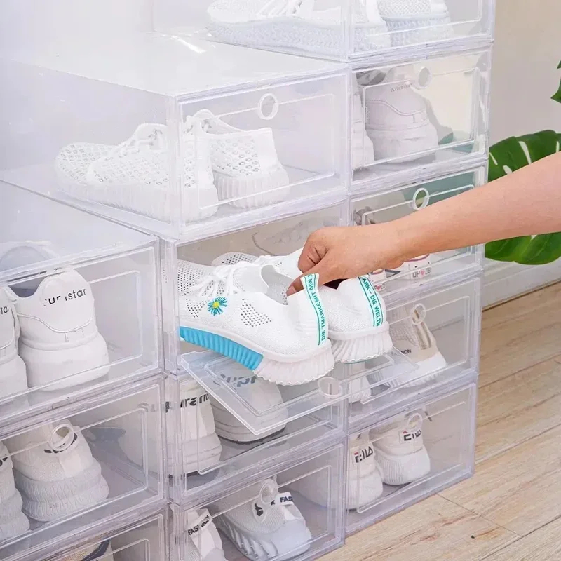 6pcs Transparent Stackable Sho - Shoe Box Display review and price