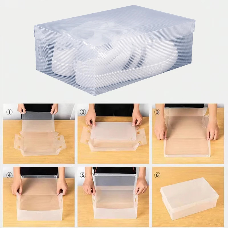 12 Transparent Thick Shoe Boxe - Shoe Box Display review and price