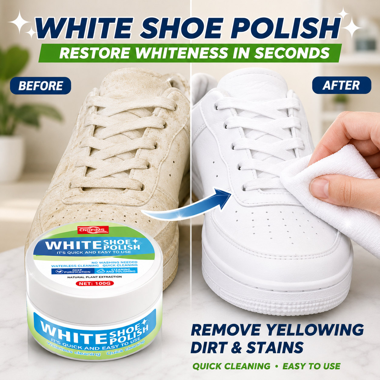 White Shoe Cleaning Cream, Qui - Sneaker Care Clean review and price