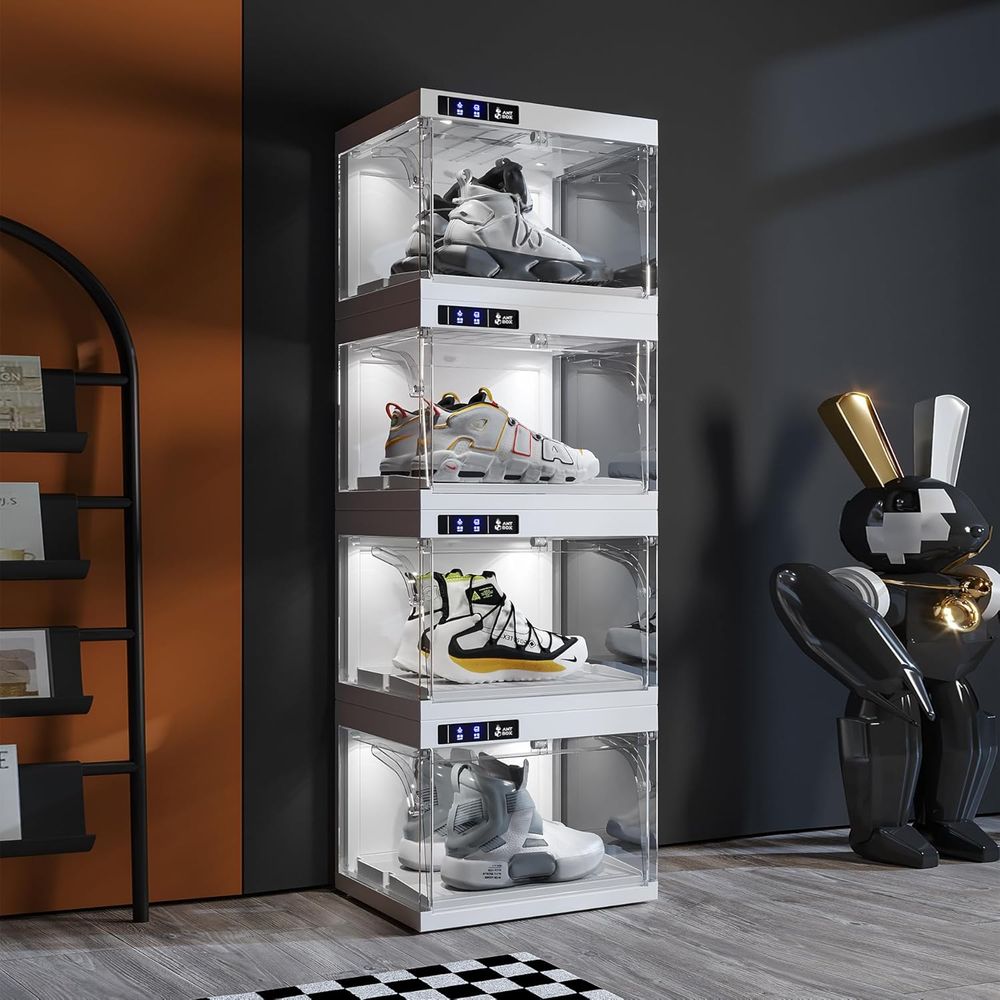 Smart LED Shoe Organizer, Clea - Shoe Box Display review and price