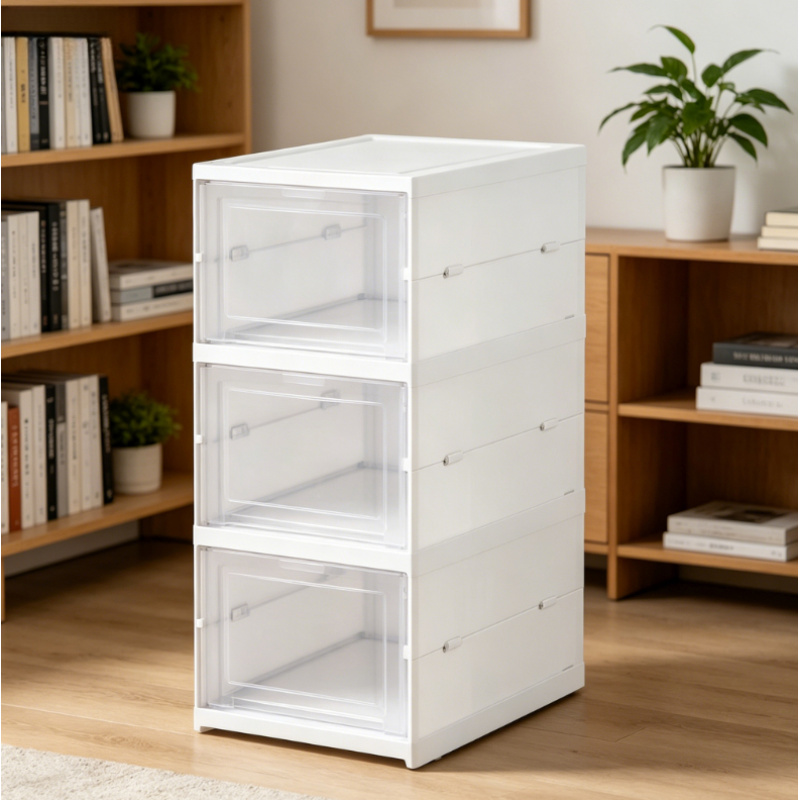 3 Layers Foldable Transparent  - Shoe Box Display review and price