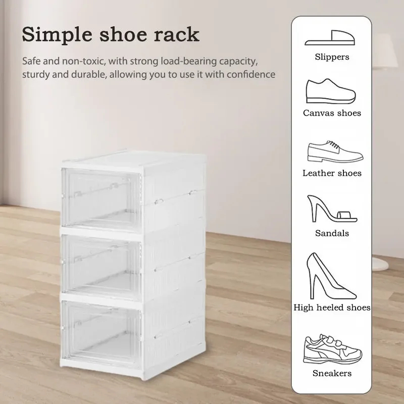 3 Layers Foldable Transparent  - Shoe Box Display review and price