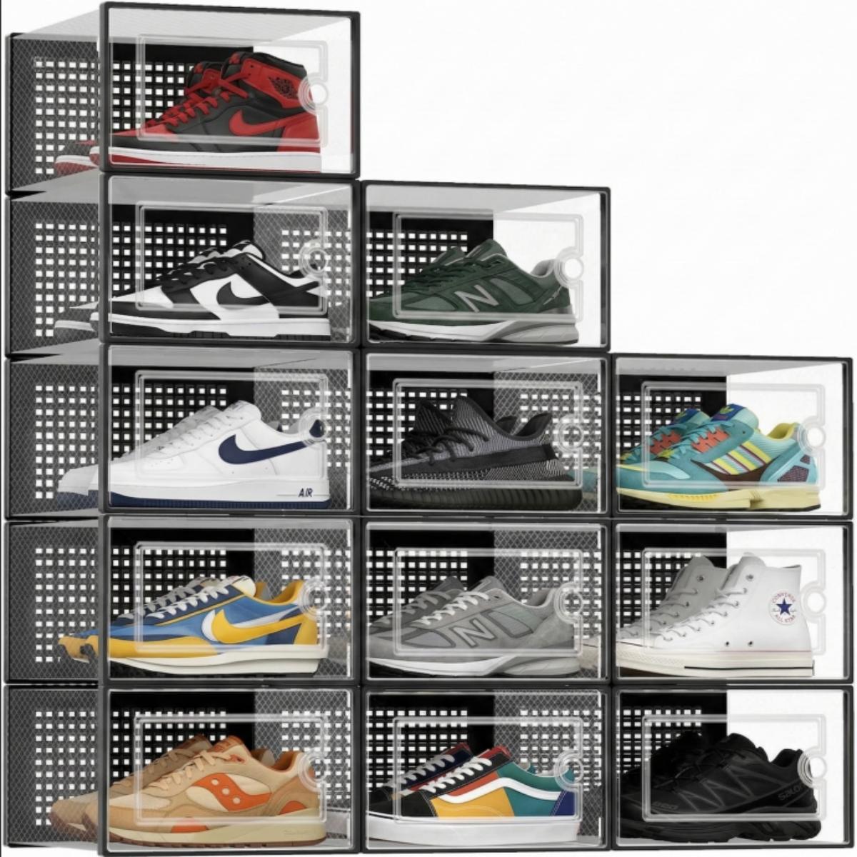 Stackable Clear Plastic Shoe S - Shoe Box Display review and price