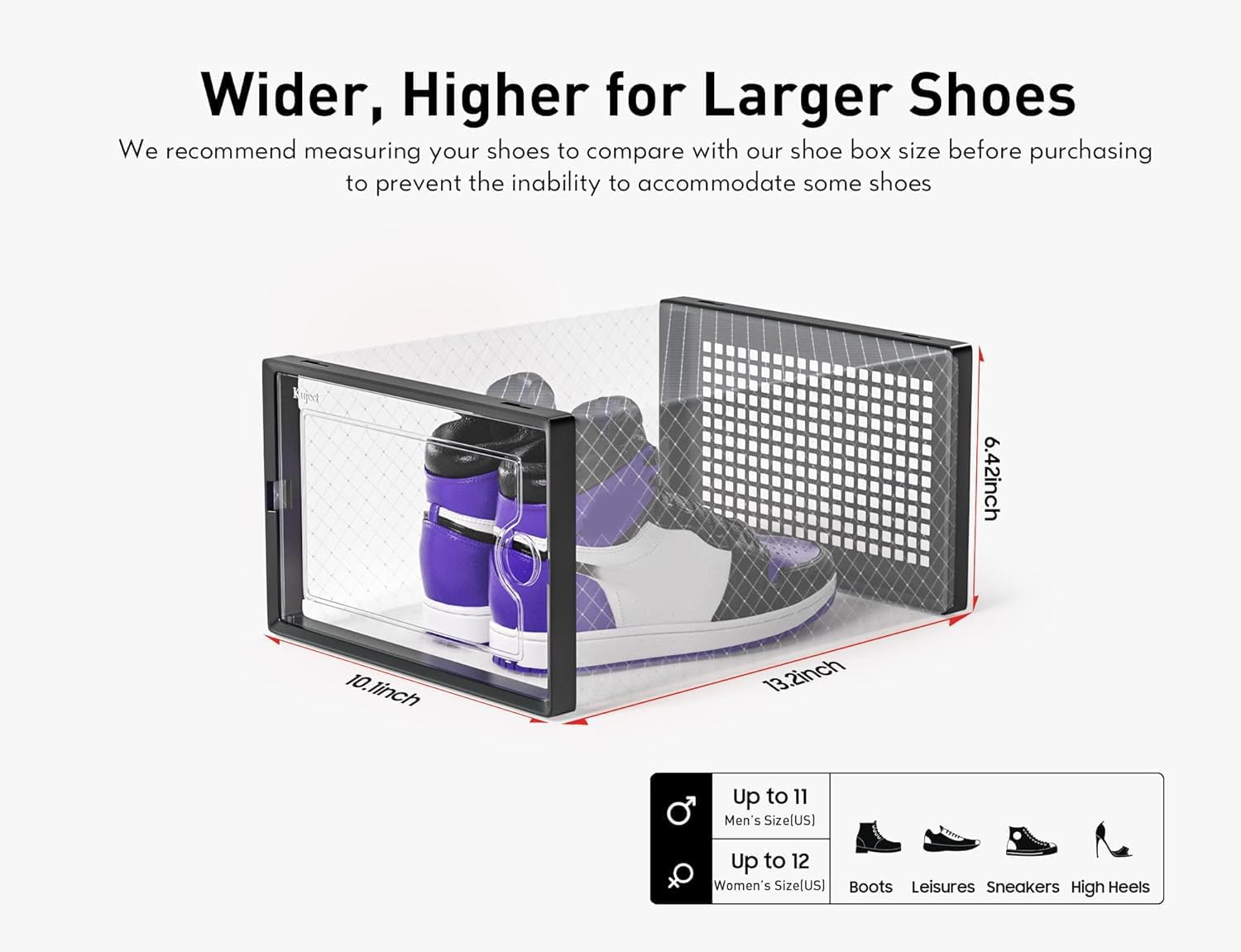 Stackable Clear Plastic Shoe S - Shoe Box Display review and price