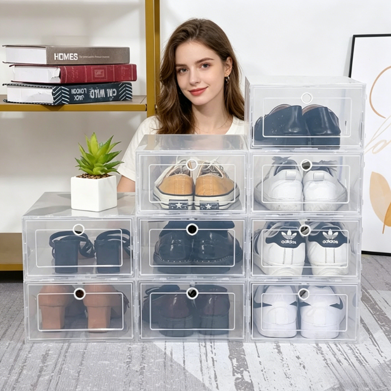 6 Pack Transparent Shoe Boxes, - Shoe Box Display review and price